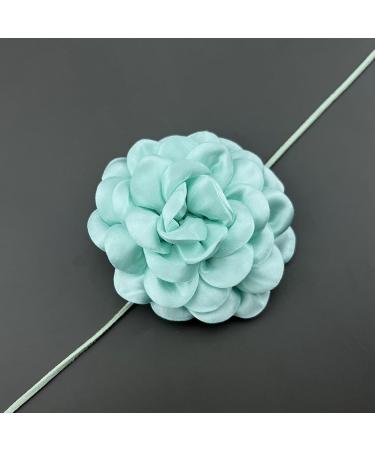 Shop Southjieling Fashionable Rose Necklace | Trendy Gothic Jewelry for Girls & Women - Pink Fabric Tie - Buy Online on GoSupps.com