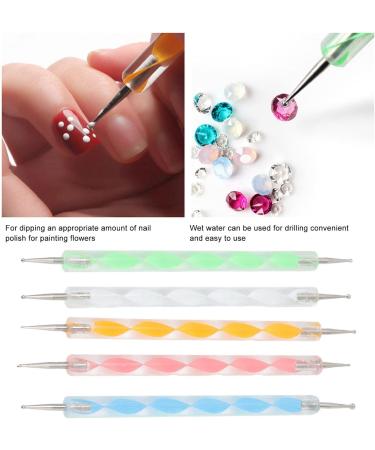 Nail Art Fine Point Pen Nail Art Dotting Pens Acrylic Double Ended for Nail Salon - Buy Online on GoSupps.com