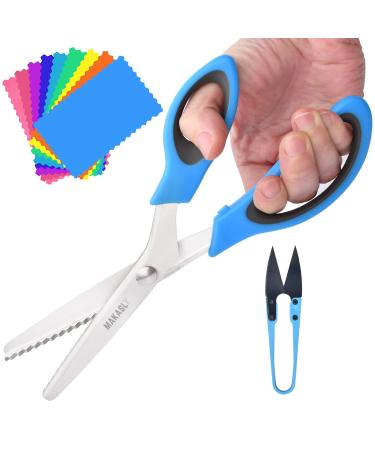 Pinking Shears Scissors for Fabric, Craft Scissors Decorative Edge