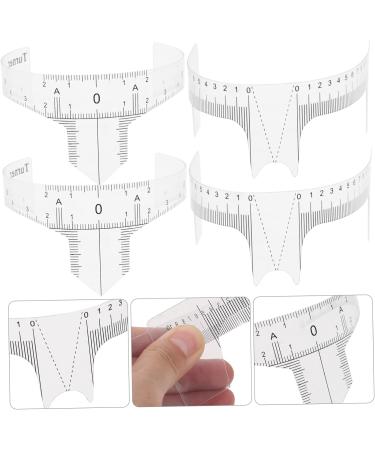 WOONEKY 10pcs Eyebrow Design Ruler Mapping Stickers for Microblading Measuring Ruler Eyebrow Shape White - Buy Online on GoSupps.com