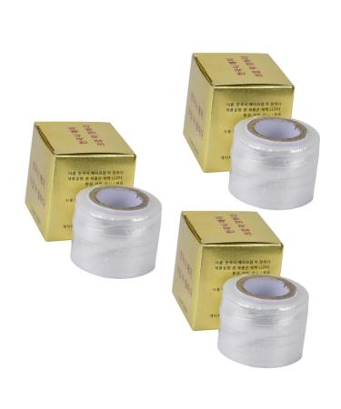 Beavorty 3pcs Semipermanent Clear Makeup Cover Tape Film Supplies Permanent Eyebrow