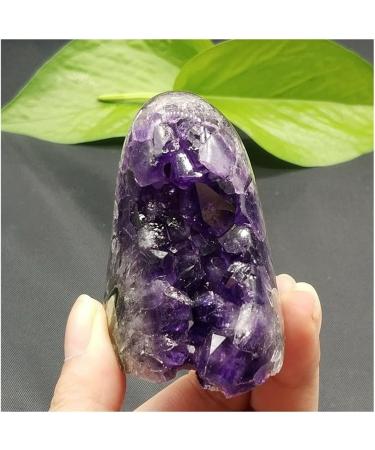 Buy JUKUCKV Natural Amethyst Geode Crystal Cluster - Spiritual Support Purple Quartz Specimens for Healing & Decor - Buy Online on GoSupps.com