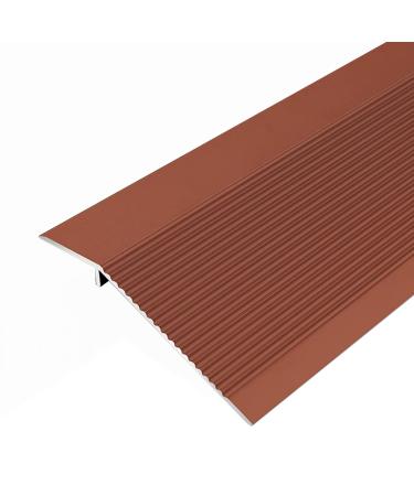 Floor Transition Strip Walkers Entry Ramp Smooth Aluminum Wood to Tile Transition Strip Carpet to Laminate Threshold/Edge Reducer for 0.8-4cm Height Difference Floor (Color : Style6)