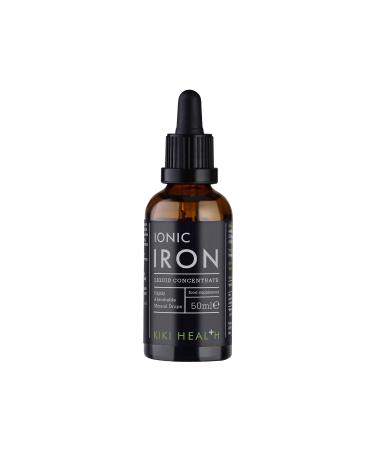 KIKI Health - Ionic Iron Liquid High Concentration Drops - 5mg Iron per Serving - 100% Natural Minerals for Optimal Mineral Balance - 50 millilitres