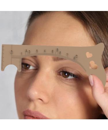 Eyebrow Measuring Tool - Eye Liner Guide for Eye Brows - Quick Eye Makeup Tool Eyebrow Shaping Aid Brow Measuring Tool for Perfect Eye Liner & Lip Lines Khaki - Buy Online on GoSupps.com
