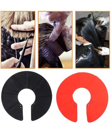 Lurrose 2pcs Hair Cutting Collar - Hairdressing Salon Neck Protector for Haircut & Dye | Durable Rubber Neck Wrap - Buy Online on GoSupps.com