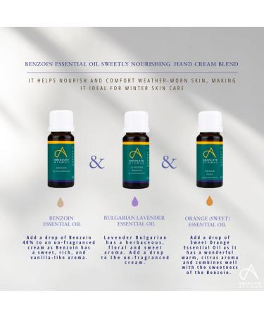 Absolute Aromas Benzoin 40% Dilution Essential Oil - Natural Unadulterated Premium Benzoin Essential Oil Diluted to 40% in Benzyl Benzoate (10ml) 0.33 Fl Oz (Pack of 1) - Buy Online on GoSupps.com