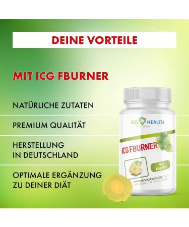 ICG Health Nutrition FBURNER | Garcinia Cambogia Extract | 90 Capsules | Boost Metabolism & Weight Loss - Buy Online on GoSupps.com