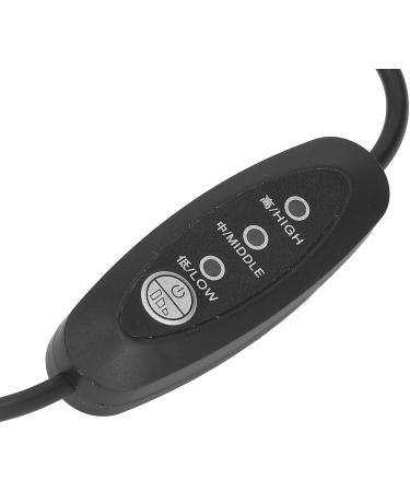 Electric Fabric Heating Pillow - Carbon Fiber USB Power Supply DC5V | 3 Gears for Vests Undershirts Jackets | 10x20cm Black - Perfect for Indoor & Outdoor Use - Buy Online on GoSupps.com