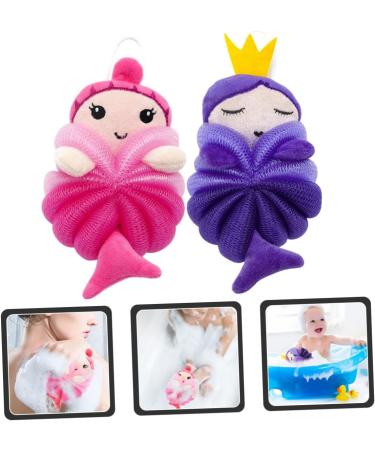 Angoily 8 Pcs Cartoon Bath Balls & Scrubbers - Kids Exfoliating Shower Sponge | Soft Bathing Pouf & Loofah for a Gentle Clean - Buy Online on GoSupps.com
