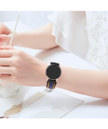 2 Pack Adjustable Elastic Bands for Garmin Venu/Venu 2 Plus/Venu Sq - Soft Replacement Wristband Strap for Garmin Smart Watches - Fashion Green & Purple - Buy Online on GoSupps.com