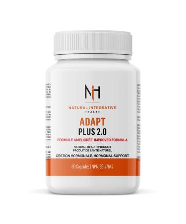NIH Supplement - Adapt Plus - Enhanced Stress Relief Energy & Immune Support- Mental Clarity Reduces Fatigue & Anxiety - Holy Basil Ashwagandha Vitamins C B6 B5 B2-60 Caps - Gluten-Free
