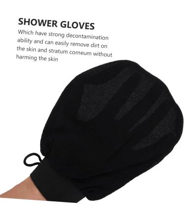 SOIMISS Moufles Exfoliants De Bain Double Face Noirs Taille Unique Gommage Corporel Massage Pour Peau S che Et Grasse Usage Quotidien - Buy Online on GoSupps.com
