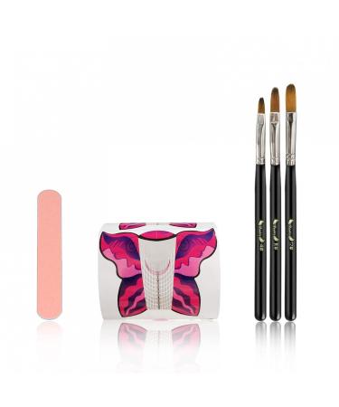 Buy Acrylic Nail Set - 3 Color Acrylic Powder Nails | Premium Quality - One Size #02 - International Shipping Available - Buy Online on GoSupps.com