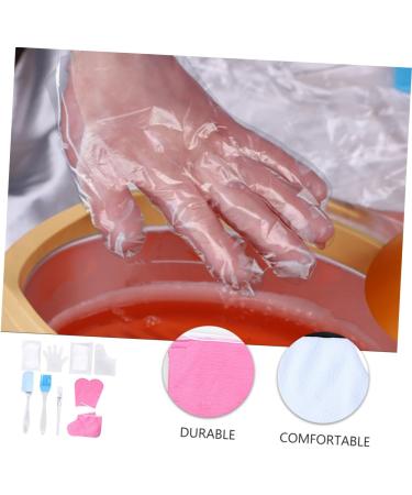 minkissy 2 Sets Hand and Foot Care Set Plastic Glove Liners Paraffin Wax Cover Hand Care Exfoliating Scrub Accessory Paraffin Socks Hand Use Work Bath Set Cotton Gloves (foot Covers) - Buy Online on GoSupps.com