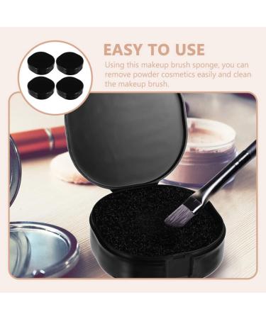 FRCOLOR 12 Pcs Makeup Brush Cleaning Box & Color Removal Sponge | Dry Makeup Cleaner & Make up Removal Plastic Box - Buy Online on GoSupps.com