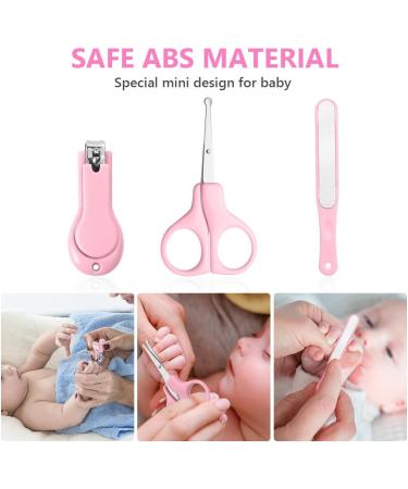 Vicloon 5-in-1 Baby Nail Care Set - Newborn Manicure Kit in Pink - Buy Online on GoSupps.com