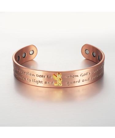 Enermagix Copper Magnetic Cuff Bands for Men & Women - 99.9% Pure Copper Strong Magnets Stylish Hardship Bracelet - Buy Online on GoSupps.com