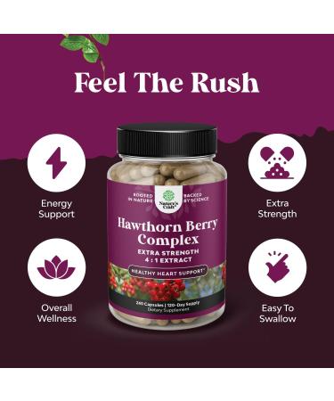 Bundle of High Strength Hawthorn Berry Capsules with Leaf & Flower Extract 4:1 for Healthy Heart & Digestion and NAC Supplement N-Acetyl Cysteine 600mg - Glutathione Precursor for Liver Cleanse Detox - Buy Online on GoSupps.com