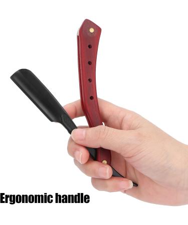 Syh & Aqye Professional Straight Edge Razor - Portable Zinc Alloy Travel Razor for Men (Black) - Manual Razor Without Blade - Buy Online on GoSupps.com