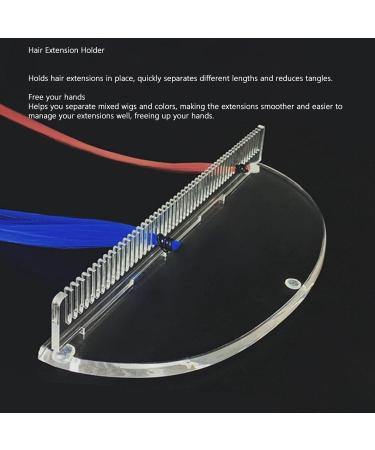 Hair Extension Holder Hair Extensions Stand Organizer Reusable for Styling for Washing (Transparent) - Buy Online on GoSupps.com