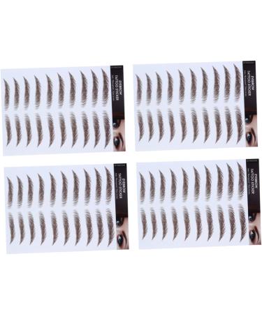 FOMIYES 8 Pcs Eyebrow Stickers Waterproof Makeup 6d Eyebrow Transfers Sticker Artificial Eyebrow 4d Make up - Buy Online on GoSupps.com