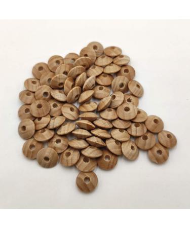 100pcs Beech Wooden Abacus Beads Unfinished DIY Handmade Mom Necklace Making Family Charm Decoration - Buy Online on GoSupps.com