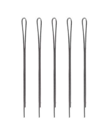 Hair needles alloy flat hair -cliving black reusable hairpins no damage to the hair quick curls easy to shape