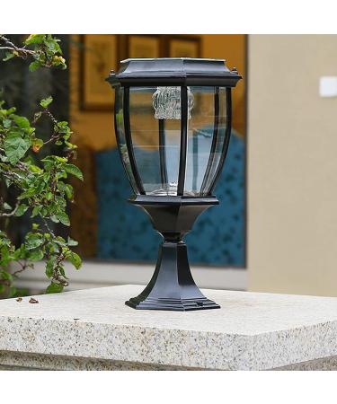 Outdoor Solar Post Light Retro Aluminum Bollard Column Lamp Garden Exterior Pillar Lamp Waterproof IP65 Fence Stigma Light - Buy Online on GoSupps.com