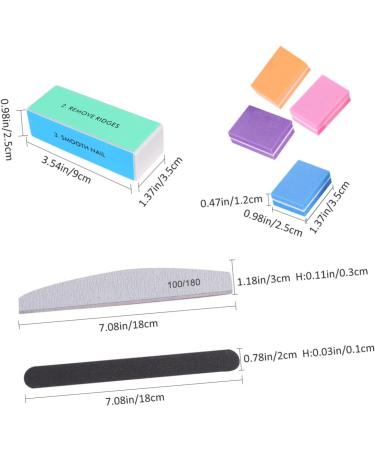 1 Nail Files Nail Art Tools Nail Buffering Nail Polish Sanding Nail File Baby Nail File Nail Tool Fingernail Sanding Nail File Tool Nail Polisher Sponge 40 Piece Set - Buy Online on GoSupps.com
