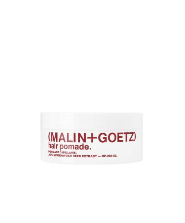 Malin + Goetz Hair Pomade  unisex firm lightweight flexible holds all day, for any hair type or texture. for natural shape, separation, wet or dry hair. cruelty-free vegan. 2 fl oz