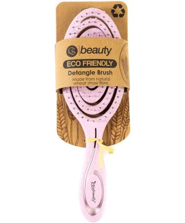 CS Beauty Eco Friendly Straw Hairbrush - Flexible Soft Pin Bristles for Detangling Wet/Dry Hair - Head Massaging Pro in Oatmeal White - Buy Online on GoSupps.com
