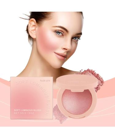 Nictules Blush PowderPowder Blush Face Makeup Long Lasting Buildable Shine Makeup Lightweight Cosmetics For All Skin Tones Women Girls Travel Wedding Party Nude - Buy Online on GoSupps.com