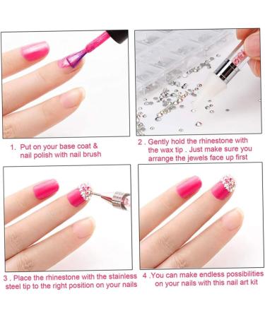 Nail Rhinestones Kit DIY Nails Rhinestones Nail Art Cosmetics Clothes Design Jewels Diamond Accessories Type4 - Buy Online on GoSupps.com