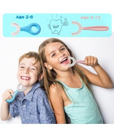 YOTEE U-Shaped Toothbrush for Kids - 2 PCS Toddler Toothbrush - Better Dental Hygiene for Children - Buy Online on GoSupps.com