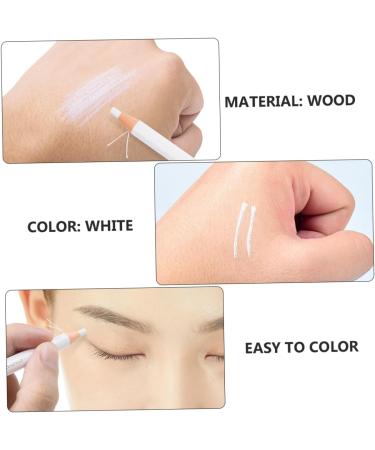  AUTSUPPL 2 Pieces Eyebrow Pencil Makeup Face Paint Easy to Color Eyebrow Pencil Lip Liner Double-Ended Eyebrow Pen Highlighter Wooden Eyeliners Eyebrow Cosmetics White - Buy Online on GoSupps.com