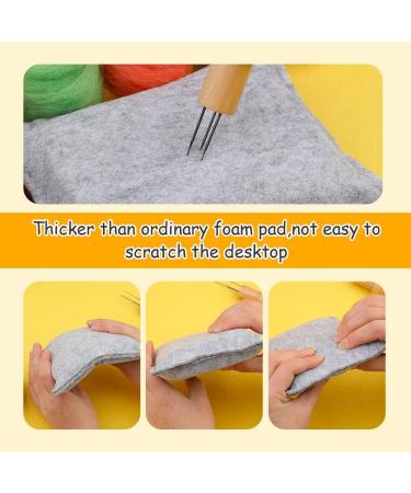 WONVOC Needle Felting Kit with Mat, Needles, and Holder - Small Rectangular Pad - Buy Online on GoSupps.com