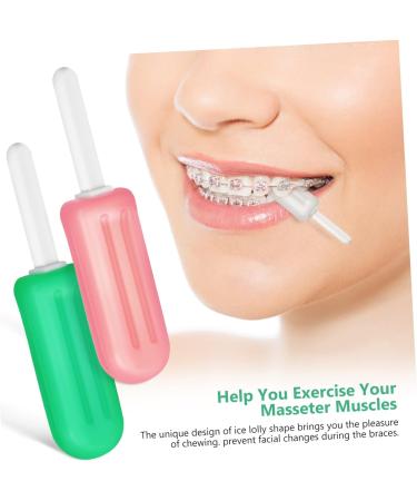 OHPHCALL 6 Pcs Popsicle Silicone Chew Silicone Pacifier Aligner Chewies Teeth Device Child Tray - Buy Online on GoSupps.com