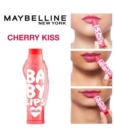 Maybelline Baby Lips Color SPF 16 Lip Balm 4.5g - Cherry Kiss, 0.15 oz | Pack of 1 - Buy Online on GoSupps.com