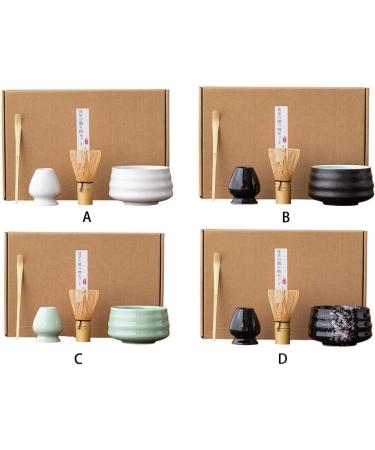 homwowo Matcha Tea Set Showcasing Eastern Culture and Elegance Japanese Matcha Tea Accessories Matcha Kit Set Matcha Bamboo Black - Buy Online on GoSupps.com