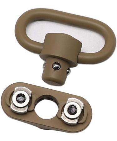 GOODTAC QD Sling Mount & Swivel Adapter - 1.25 Inch M-Lok Rail Attachment - Tan Color for International Shipping - Buy Online on GoSupps.com