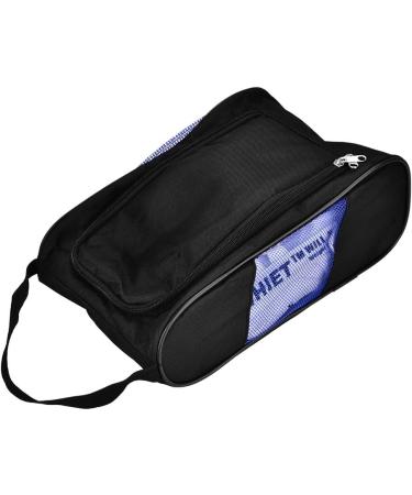 Keenso Golf Shoe Pocket Portable Breathable Storage Bag for Golf Shoes Black & Blue Sports Accessories - Buy Online on GoSupps.com