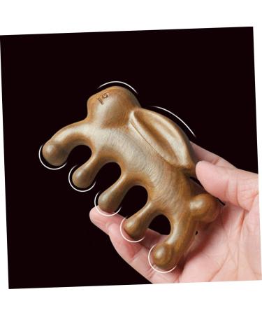 Healeved Green Sandalwood Massage Comb - Neckholder for Women | Guasha Massage Tools | Portable Wooden Ridge Headgear - Buy Online on GoSupps.com