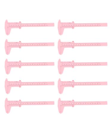 Eyebrow Mapping Ruler Microblading Ruler 10PCS 150mm Smooth Surface for Beauty Salon for Beginners (Pink)