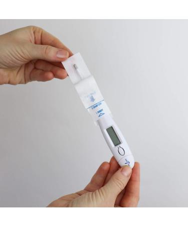 100 Disposable Thermometer Probe Covers for Oral/Rectal Use - Digital/Traditional Thermometers - Baby, Kids, Adults - Buy Online on GoSupps.com