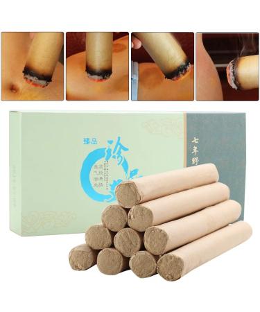 Buy 10 Pieces 18x200 mm MOXA Stick - Moxibustion Roll for Stress Relief Acupuncture Massage Device for Pain Relief & Health Care - Buy Online on GoSupps.com