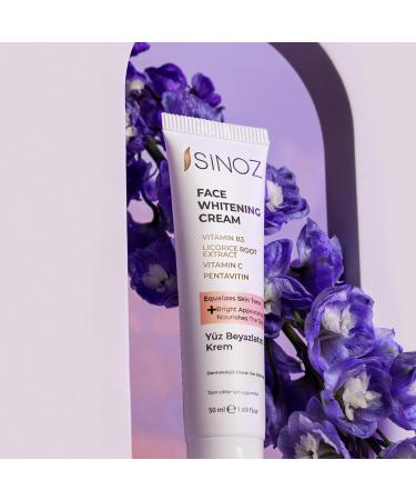  sinoz SiNOZ Whitening Face Cream - Brightening Cream for Spots - Spots Age Spots Freckles Pigmentation Spots - 50 ml - Buy Online on GoSupps.com