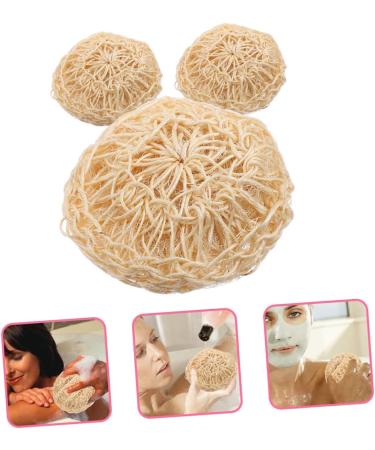 Buy Housoutil 6 Pcs Natural Bath Ball Loofah Pad Sponges - Exfoliating Shower Brush & Body Supplies for a Refreshing Clean - Buy Online on GoSupps.com