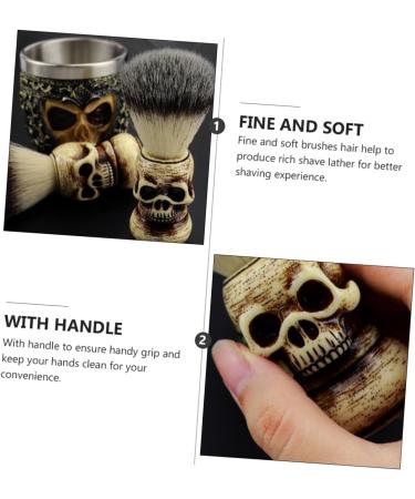 Shop Minkissy 2 Sets Skull Bart Brush & Razor Soap Brush - Premium Men's & Women's Shaving Tools for Perfect Grooming - Buy Online on GoSupps.com