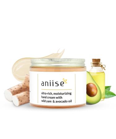 Ultra-Rich Moisturizing Hand Cream with Wild Yam and Avocado Oil | 4.00 Fl Oz | Ideal for Dry Sensitive & Crepey Skin Care | Cruelty-free Paraben-free | Formulated in the USA